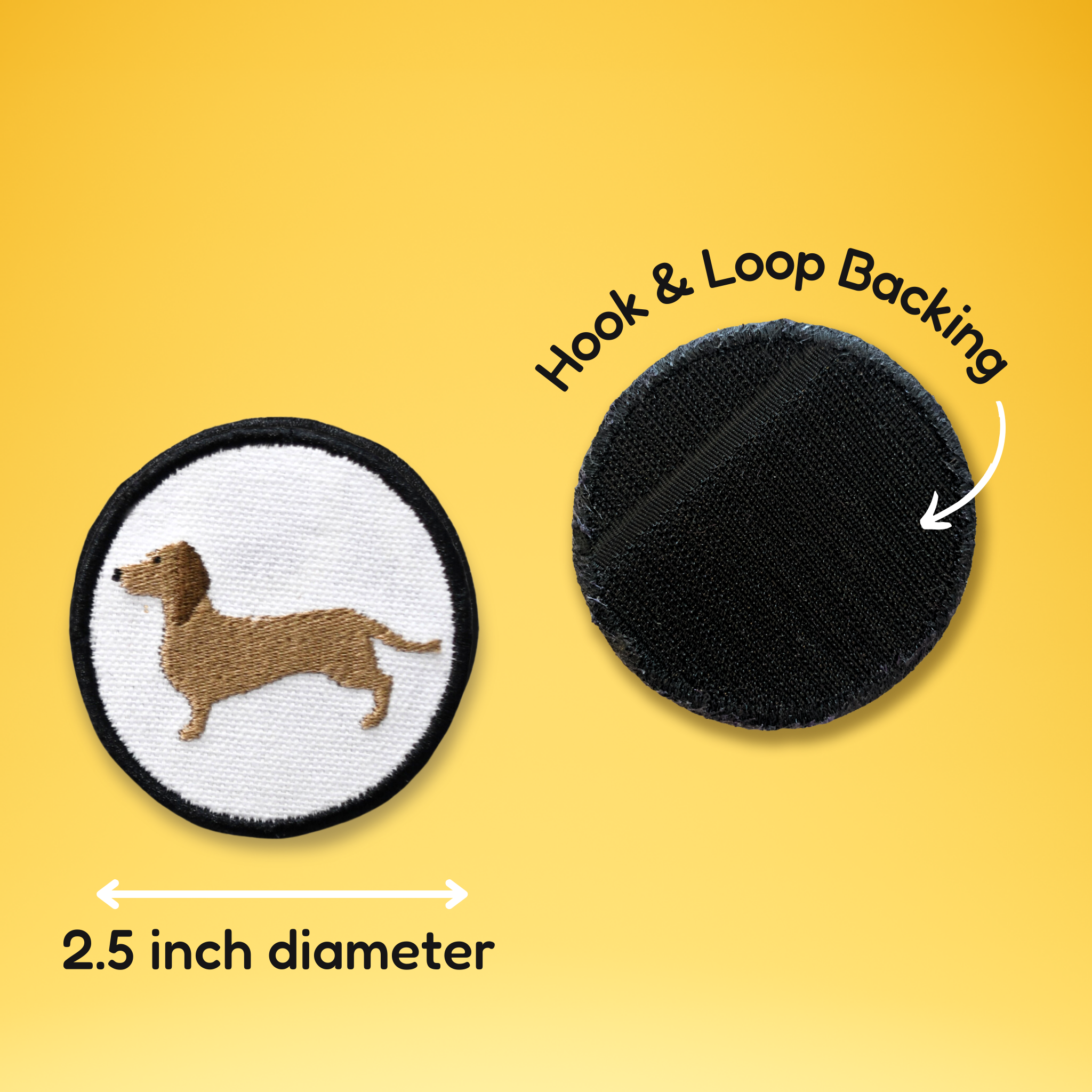 Dachshund Circle Patch