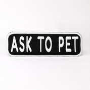 Ask to Pet 2x6 Patch